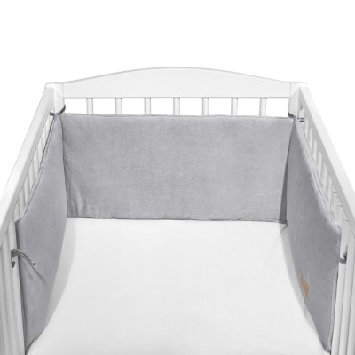 KLUPS Bettschutz Velvet Grau 180x30 cm