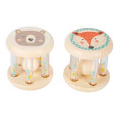 small foot Babyrassel Pastell mit Kugeln 2er-Set