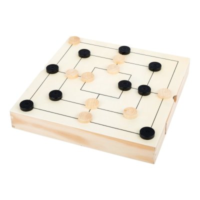 small foot Kompaktes Schachspiel 3in1 aus Holz