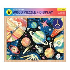 Mudpuppy Puzzle en bois Mission spatiale 100 pièces