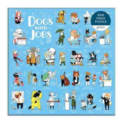 Puzzle Galison Cães no Trabalho 500 peças