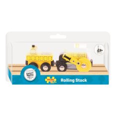 Bigjigs Rail Replika der historischen Lokomotive Rocket + 2 Schienen