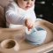 BABYONO Silikonska posuda s ventuzom - plava 6m+