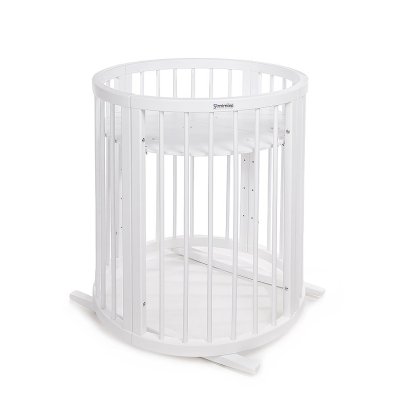 MIMIKO Round 9in1 Mitwachsendes Kinderbett rund weiß
