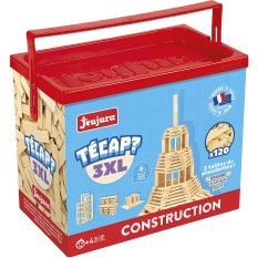 Jeujura Juego de Construcción de Madera Técap 3XL 120 piezas