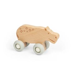 Bigjigs Toys Zvieratko na kolieskach Safari Hroch