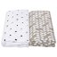 Couverture et emmaillotage MOTHERHOOD Premium en mousseline 2 pcs Beige Classics 100x120 cm