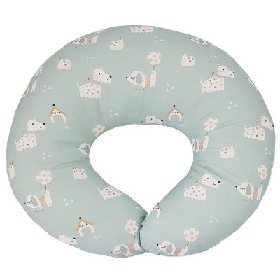 Cuscino da allattamento EKO piccolo VELVET Dogs Mint 60x60 cm