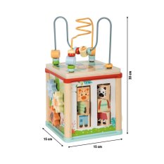 small foot Motorikwürfel aus Holz Dschungelfreunde