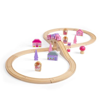 Bigjigs Rail Drewniana kolejka ośmiornica dla księżniczek 35 elementów