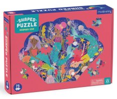 Mudpuppy Baie des sirènes - puzzle en forme de coquillage 75 pièces