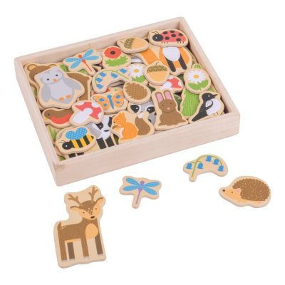 Bigjigs Toys Magnesy leśne zwierzęta