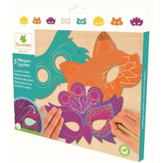 Scratch Art - vyškrabávání - zvířecí masky