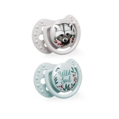 LOVI Smoczek silikonowy dynamiczny Wild soul 6-18 m 2 szt. chłopiec