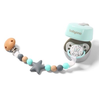 BABYONO Schnulleretui mint