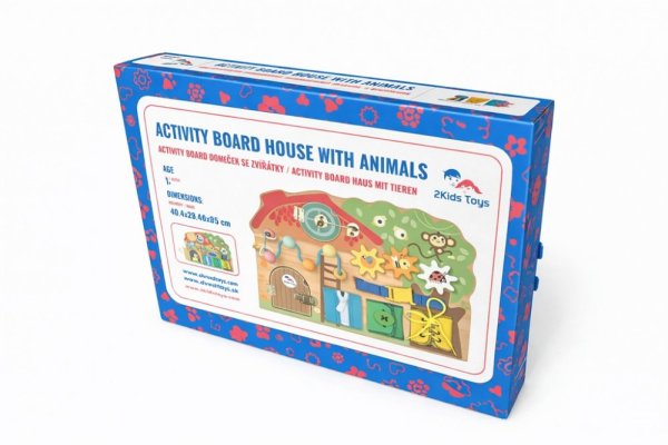 2Kids Toys Activity Board Häuschen mit Tieren