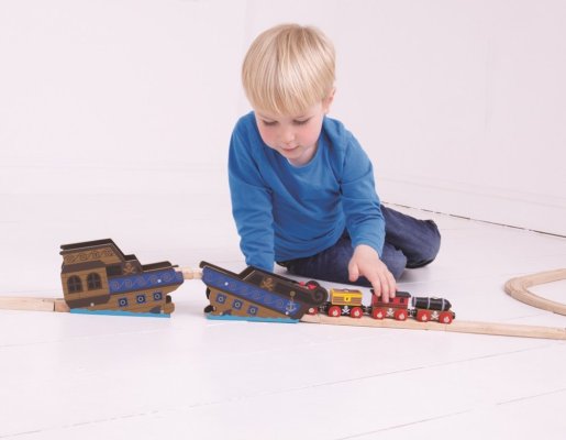 Bigjigs Rail Most wrak statku