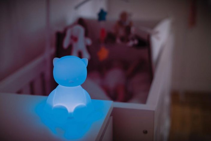 Силиконова нощна лампа NATTOU със сензор за котешки плач Lapidou