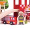 Bigjigs Rail Drvena željeznička pruga vatrogasna postaja