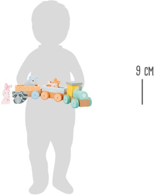 small foot Holzzug in Pastellfarben