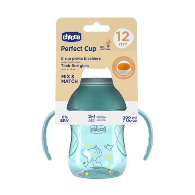 CHICCO 360 Perfect X Cup with Handles teal, 12m+