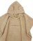 EKO Poncho bawełniane z kapturem i uszkami Beige 75x120 cm