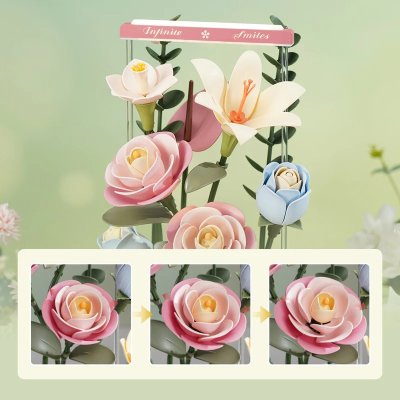 Puzzle 3D RoboTime Boîte à fleurs