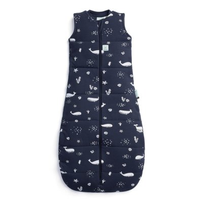 ERGOPOUCH Schlafsack Bio-Baumwolle Jersey Whale 3-12 m, 6-10 kg, 2,5 tog