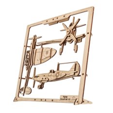Ugears 2,5D puzzle meccanico in legno Aereo da caccia