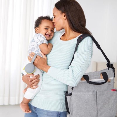 SKIP HOP Silikon-Schnulleretui Grab&Go grau