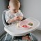 BABYONO Silikonski tanjur s ventuzom - roza 6m+