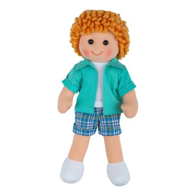 Bigjigs Toys Păpușă din material textil Jacob 28 cm