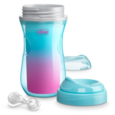Kubek termiczny CHICCO Active z twardym ustnikiem 266 ml, turkusowy 14m+