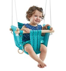 2Kids Toys Kinder Stoffschaukel 100% Baumwolle türkis