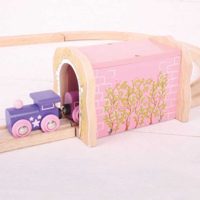 Bigjigs Rail Różowy tunel kolejowy