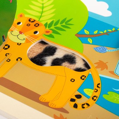 Bigjigs Toys Sensoriska djungelpussel