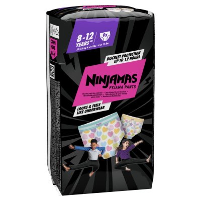 NINJAMAS Pyjamahose Herzen, 9 Stück, 8 Jahre, 27kg-43kg