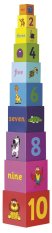 Tidlo Turm aus Bausteinen Rainbow