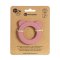 PETITE&MARS Massaggiagengive in silicone con sonaglio Beary Dusty Rose 0m+