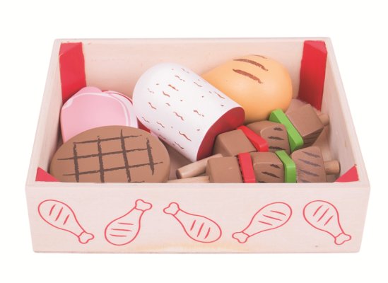 Bigjigs Toys Holz Wurstwaren in der Box