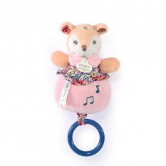 Coffret cadeau Doudou - Peluche biche jouant une mélodie 20 cm