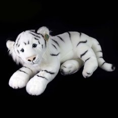 Rappa Plyšový tiger biely 60 cm ECO-FRIENDLY