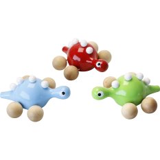 Vilac Fa dinoszaurusz kerekeken piros