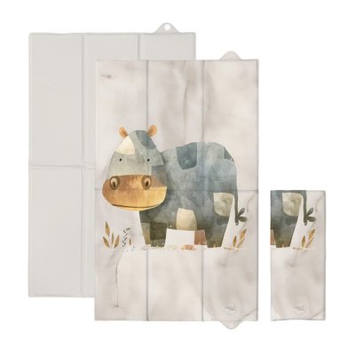 CEBA BABY Reise-Wickelunterlage (80x50) Basic Cosy Hippo