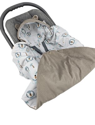 EKO Śpiworek do fotelika samochodowego Velvet Lion beige