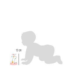 small foot Motorični labirint pastelni Zajček