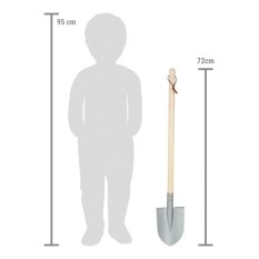 small foot Pointed Spade Grey 1 pc