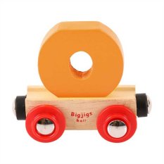 Bigjigs Rail Waggon für Holzeisenbahn - Buchstabe O