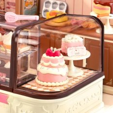 RoboTime 3D drewniana układanka Miniatura domku Cukiernia Tasty