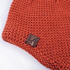 Čiapka pletená na uši LA Outlast ® - terakota